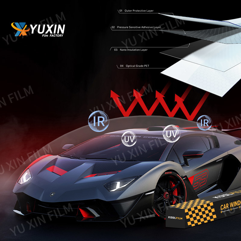Car Window 4 Mil Safety Film , Security Window Tint Film Easy Install ...