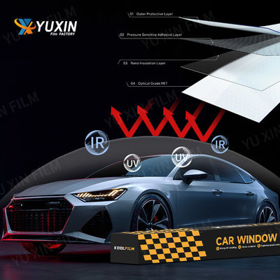 UV Block 99% Nano Ceramic Window Tint Film No Bubbles 60inchx100feet OEM Service