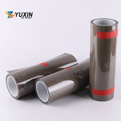 Brown TPH Headlight Film 190 Micron Good Tensile 0.3x10M Car Headlight Tint Film