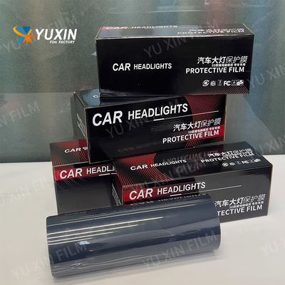Light Black TPU Headlight Film Taillights Anti Scratch Car Lamp Film Custom Size