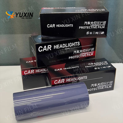 OEM Light Grey TPU Headlight Film Removable Glossy Car Light Film For Protection