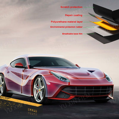 215 Micron Clear PPF Paint Protection Film Hydrophobic TPU PPF Film Aging Resistance
