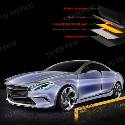 Ultra Glossy Black Paint Protection Film Roll Self Healing TPU PPF Vinyl Wrap 60inx50ft