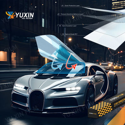 Nano Ceramic Car Window Tint Film IRR 99% UVR Window Tinting 2mil-4mil Thick