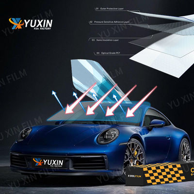 Customized Length Nano Ceramic Film For Car Block 99% UV ROHS SGS Standard