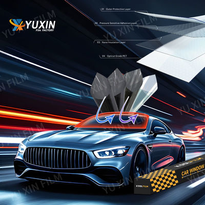 2mil-4mil Nano Ceramic Sun Block Window Film Different Transmittance For Car Use