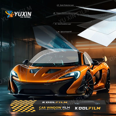 2mil Thickness Nano Ceramic Film For Car 80% 50% 35% 15% 5% VLT Automotive Anti UV Film