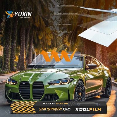 1.52x30m Car Window Nano Ceramic Film UV 99% Explosion Proof Anti Heat OEM Logo
