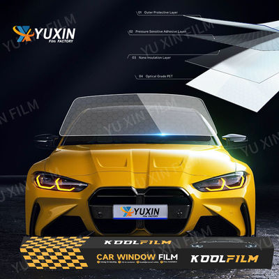 Car Window Nano Ceramic Film Heat Insulation 1%~80% VLT Ultra Clear 60inchx100ft