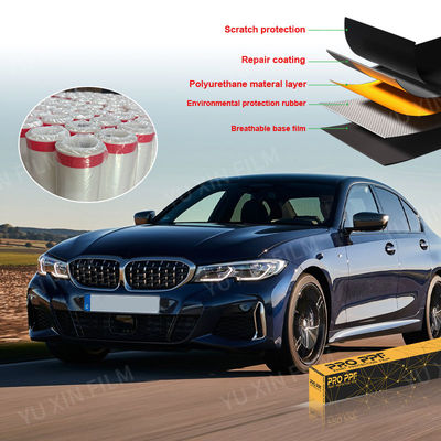 Self Adhesive TPU Paint Protection Film 8mil Hydrophobic PPF Custom Logo Wholesale