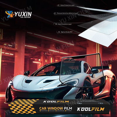 OEM Car Window 1 Ply Primary Film Heat Rejection Clear Visibility Tint Film