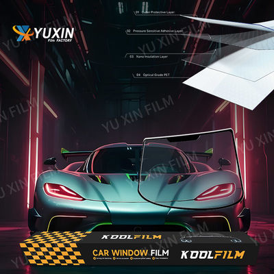 Transparent 1ply Primary Film Car Window Film Heat Rejection Anti Glare Coating