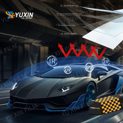 1.52x30m 1 Ply Window Tint Primary Film Solar Control Window Film Multi Color Available