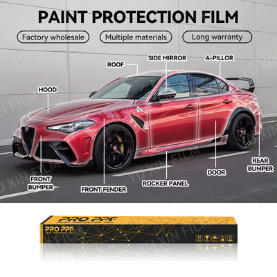 OEM High Stretch TPU Clear PPF Film 1.52x15M Car Body Protection Film Non Yellowing