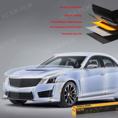 Non Yellowing TPU Paint Protection Film 10 Years Clear PPF FILM High Glossy