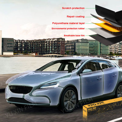 Nano Coating TPU PPF Film 7.5Mil 8.5Mil Self Healing Paint Protection Film Anti Yellowing