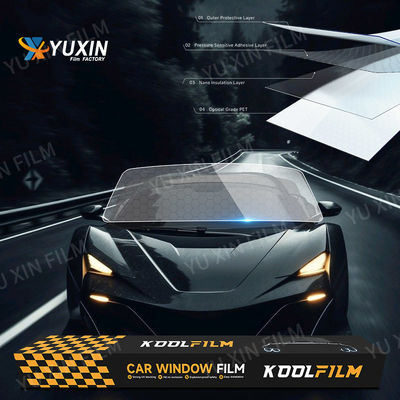 2mli 3mil Thickness Metallic Car Window Tint Metallic Window Film Self Adhesive