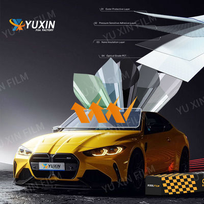 Ultra HD Car Window Film 1.52x30M Privacy Protection Carbon Tint Film Heat Resistant