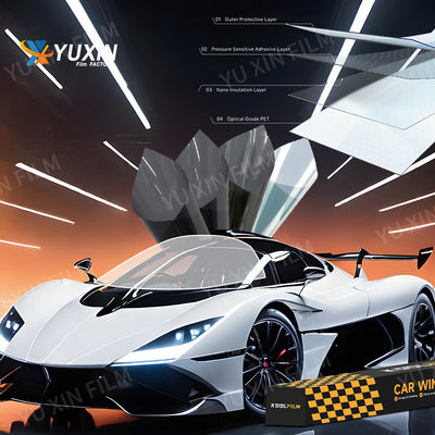 2 Mil Thickness 2ply Carbon Film For Window Glass , UV Proof Car Tint Film Wholesale