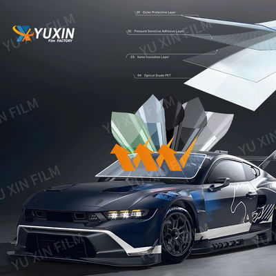 High End 2 Mil Carbon Window Tint Film High Heat Insulation UV Protection OEM Logo