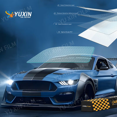 Ultra HD Nano Ceramic Car Window Film 2-4mil Thickness Anti Glare Wet Installation