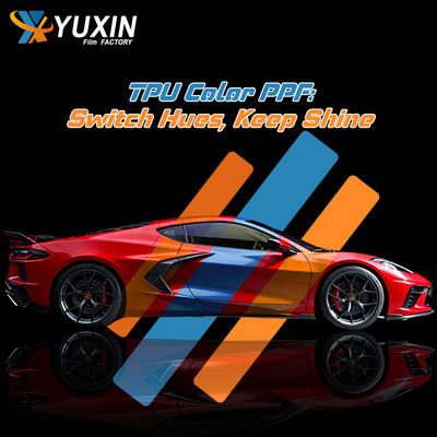 TPU Color PPF Color Wrapping Film 1.52*15M 7.5mil Heat Self-Healing Anti-Scratch Auto Exterior TPU Color Changing Film