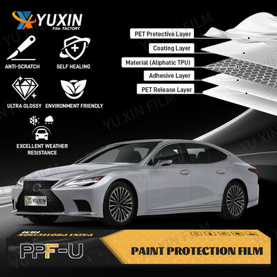 Ultra Colored PPF Wrap Film TPU Auto Paint Protection Film High Flexible 1.52x15m