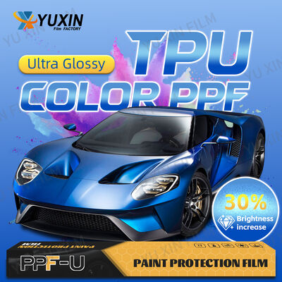 رنگ فوق درخشنده PPF رنگ کلاسیک ماشین فیلم محافظ رنگ TPU دوامدار