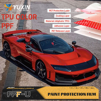 7.5mil Factory Price Wrap Vinyl Film Anti UV Color PPF TPU Paint Protection Film