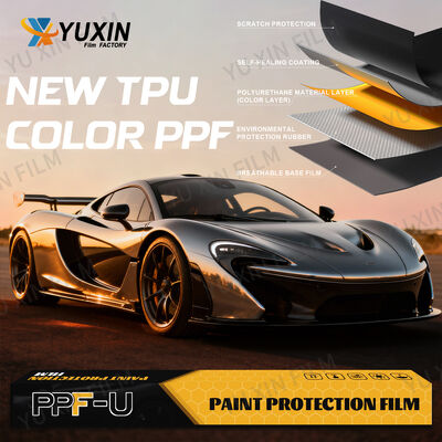 Orijinal 5D 6D Karbon Fiber Siyah Renk PPF Kendini Onaran TPU Boya Koruma Filmi