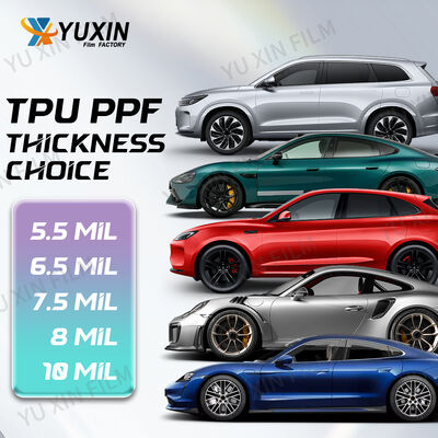 7.5mil High Glossy Satin Black Clear Color PPF TPU Paint Protection Film Wrap Vinyl Film