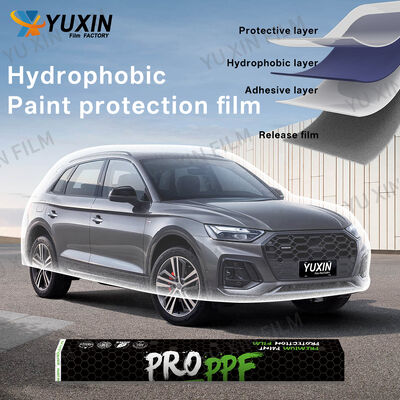 Invisible TPU PPF for Car Body Self-Healing Hydrophobic Anti-Yellowing Paint Protection Film 8.5mil  10 Year Film