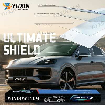 1mil Dyed Film 99%UV Solar Window Film Car Tint Dark Charcoal 5%/15%/35%/50%VLT Self-Adhesive Window Tint