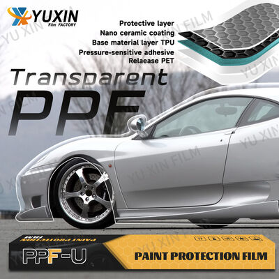Transparent TPU Paint Protection Film OEM Car Wrap Heat Healing Anti Scratches  PPF