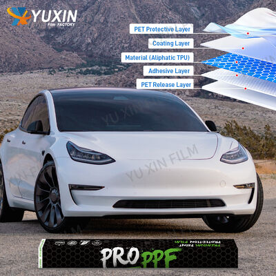 High Glossy TPU PPF Material Paint Protection Film 1.52*15m Easy installation For Car