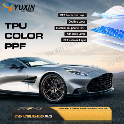 TPU Armor Car Paint Protection Film Longlife Time Color Change Hydrophobic PPF