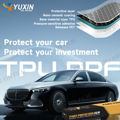 Easy to Install High Gloss Color PPF Strong Stretch TPU Paint Protection Film
