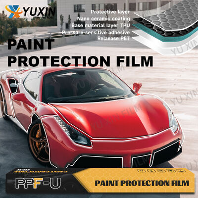 7.5mil Heat Healing TPU Paint Protection Film with Ceramic Coating for Auto Protection