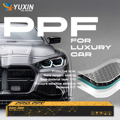 Self-Healing 7.5mil Hydrophobic TPU Paint Protection Film Clear PPF for Cars
