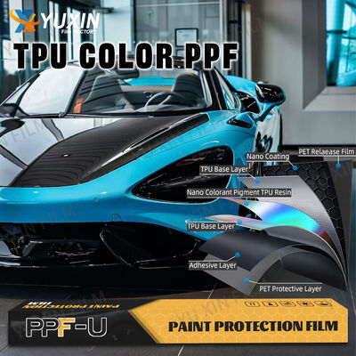 7.5 Mil Thickness Color Changing PPF with Self-Healing Surface and UV Resistant TPU Paint Protection Film