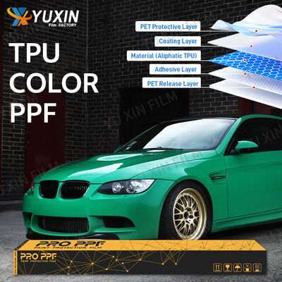 TPU Color PPF Paint Protection Film 7.5mil Long Lifespan Stable Color High Gloss Self-healing