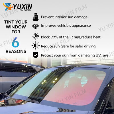 2 Mil 80% VLT 99% UVR IRR 10 Year Warranty Color Shift Chameleon Car Glass Film