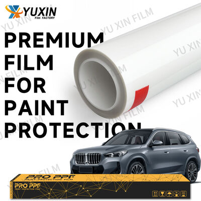 Anti Swirl Gloss Clear TPU PPF Front Bumper Film Optical Clarity Protection Roll 7.5mil 1.52x15m