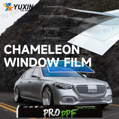 80% VLT Purple Blue Chameleon Film High Heat Rejection Car Window Tint Film
