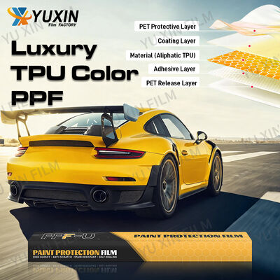 Luxury Shield TPU PPF Film 190 Micron Ashland Glue Self Healing Car Paint Protection 1.52x15m